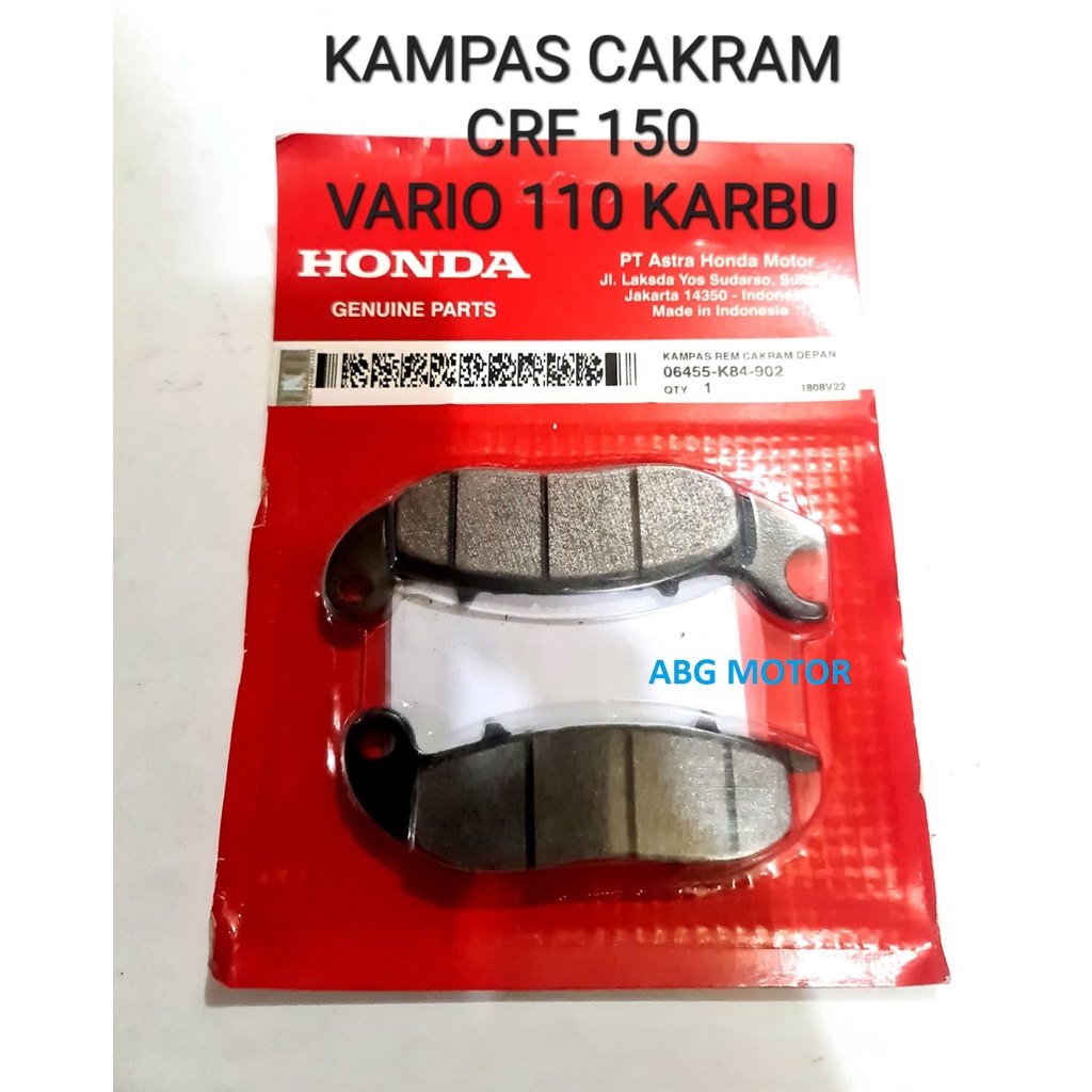 KAMPAS REM CAKRAM DEPAN CRF 150 VARIO 110 KARBU ORIGINAL