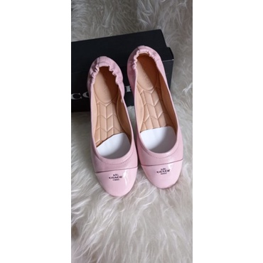 COACH BONNIE BALLET SHOES PINK SIZE 7.5