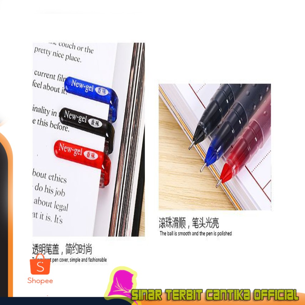 

Murah Pulpen Bolpen Ballpoint Gel ZUIXUA Gel Pen 0.4 1 pack isi 12pcs HY1020