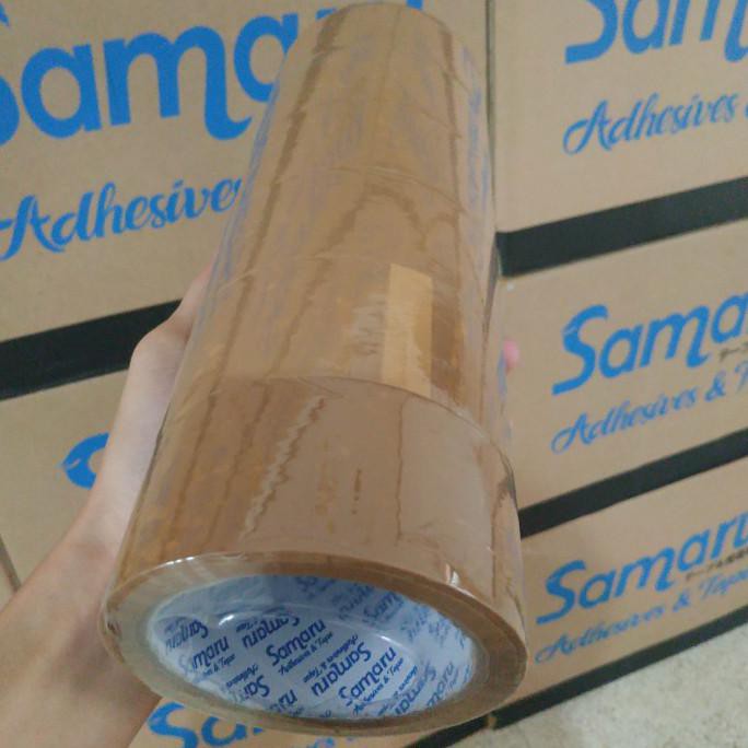 

Lakban Samaru Opp Tape Coklat Bening 45 Mm X 90 Yard 1 Dus Termurah - Coklat Leovivi96Out