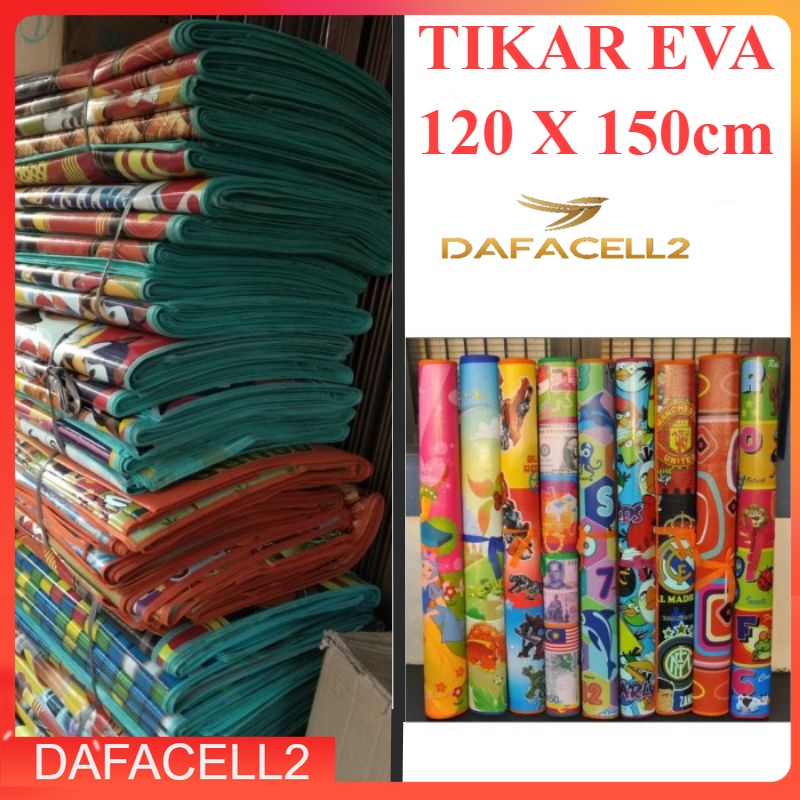 TIKAR GAMBAR PLASTIK SPON EVA KARAKTER 120X120  TEBAL/KARPET SPONS KARAKTER / TIKAR EVA