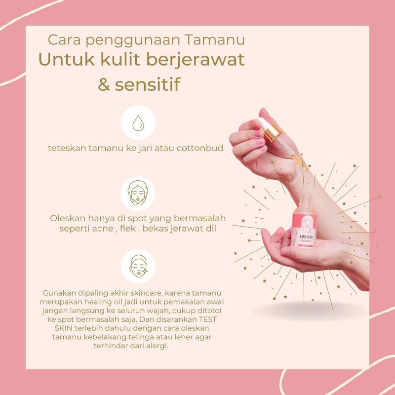 [READY SIAP KIRIM] TAMANU MAGIC OIL ORIGINAL BY PERLE BEAUTE 5ML 30ML FACEMIST SAFFRON JERAWAT