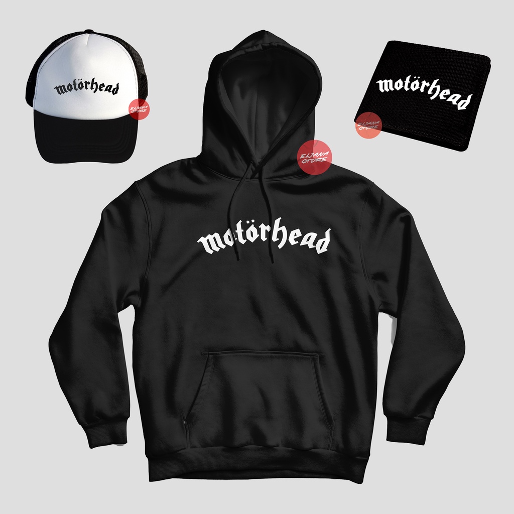 Motorhead  / Topi Motorhead / Hoodie Motorhead / Dompet Motorhead / Sweater Motorhead / Paket Topi Hoodie Dompet Motorhead / Topi Band / Hoodie Band / Dompet Band