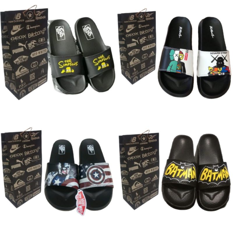 vans simpsons flip flops