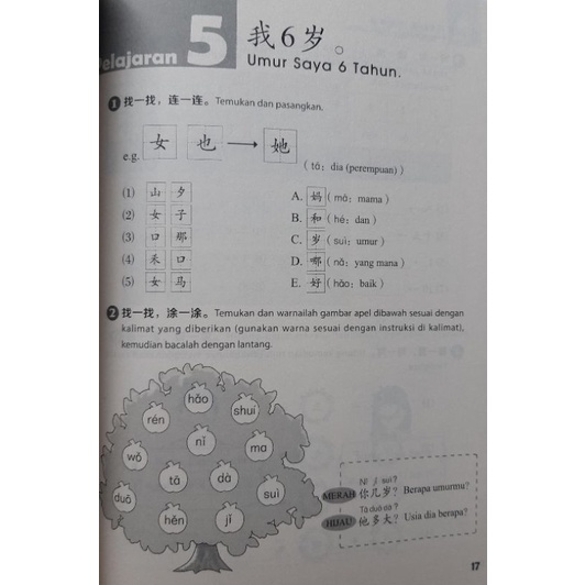 Buku Mandarin SD- Panduan YCT 1 (buku ajar+ latihan+audio)