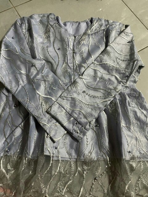 (termurah - Ori & Real Pic! Busui_3 Warna) Batik Couple Andhini Kebaya Couple Brukat Anabel - Bs073