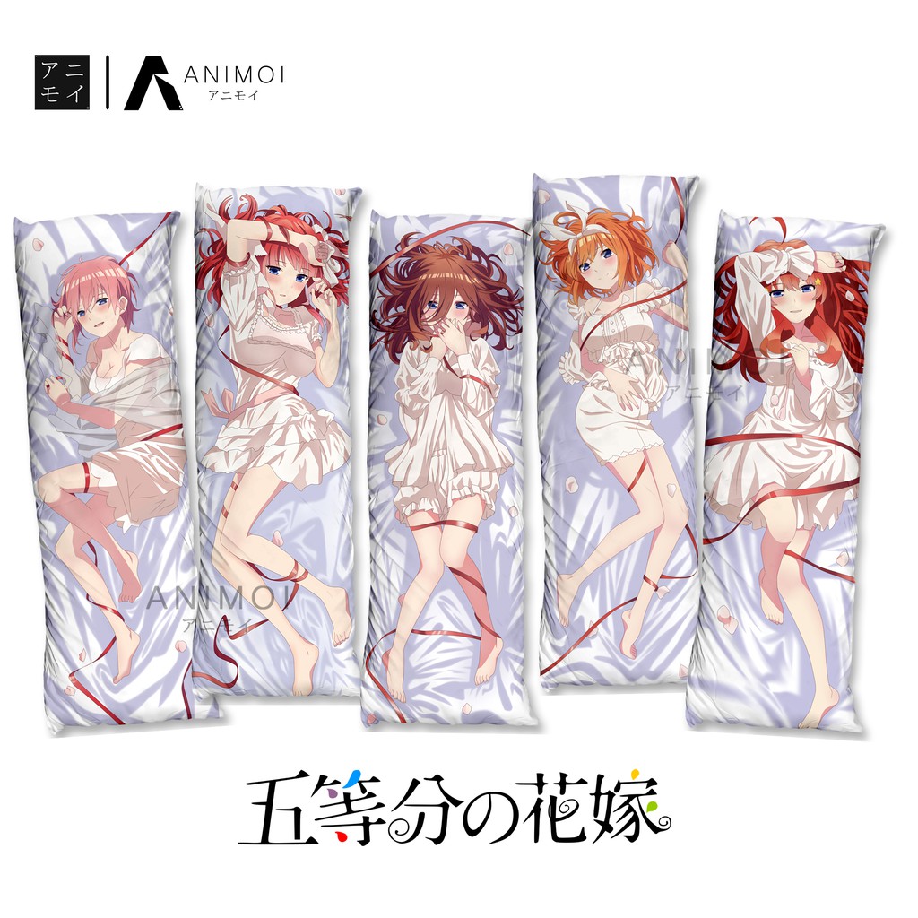 Sarung Bantal Dakimakura Anime || Gotoubun no Hanayome || Nakano Ichika Nino Miku Yotsuba Itsuki