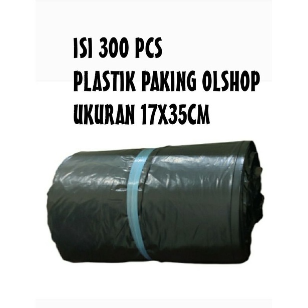 PLASTIK PAKING OLSHOP ISI 300 PCS UKURAN 17X35 CM