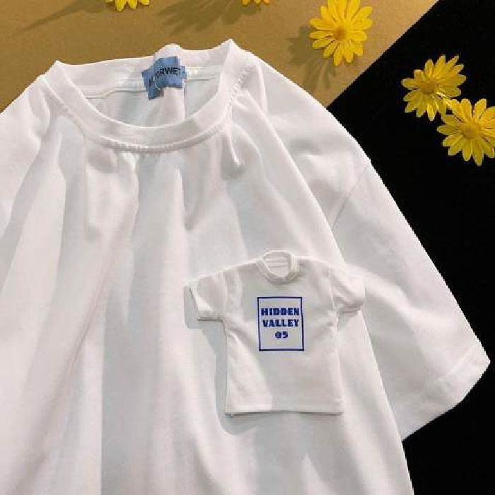 [littlecrab] Kaos Oversize Saku Tshirt Mini Hidden Valley 05 T-shirt Lucu Unik Berkualitas Kaos Keren Double Tshirt Cute Elegant Aesthetic Street Style Korean Style