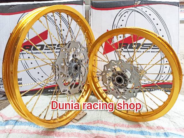 Velg Pelek KLX 150 dan DTracker 150 Ring 16 19 ring 18 21 Paketan Velg Tromol klx  jari jari sama piringan dan dirakit