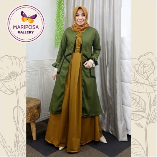 DEURA Busana Muslim Terbaru / Dress Deura / Gamis Deura Original / Setelan Gamis Deura 262 Original