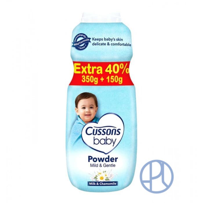 CUSSONS BABY POWDER 350gr + 100gr BEDAK BAYI CUSSON BERRY SAKURA APPLE FRESH NOURISH MILD GENTLE SOFT SMOOTH