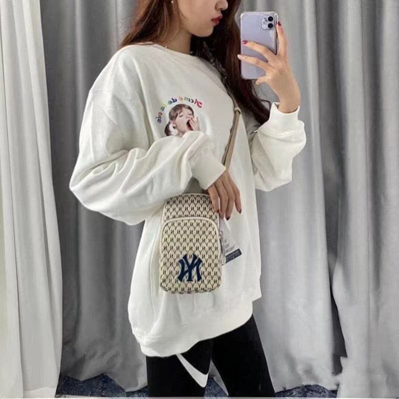 9511 Tas Mini MLB Wanita Import Korea Fashion NY Bag Selempang Sling