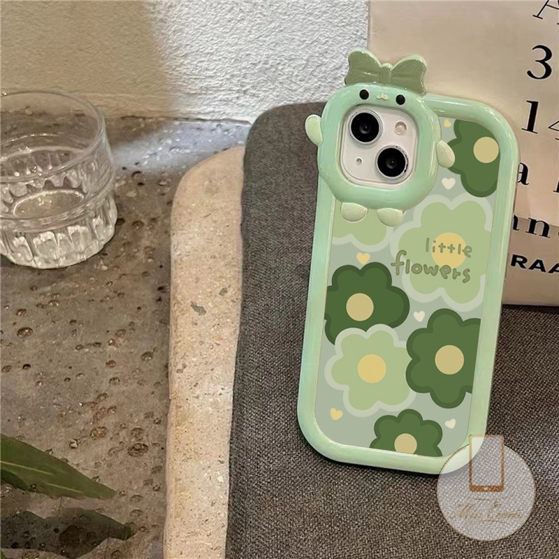 Soft Case Desain Bunga Monster 3D Untuk OPPO A55 A54 A17 A76 A16K A15 A77 A16 A5 A17K A53 A12 A5s A57 A77s Reno 7 5F 5 A74 A95 A7 A3s A12 A5s A16 A16N A2 A16E