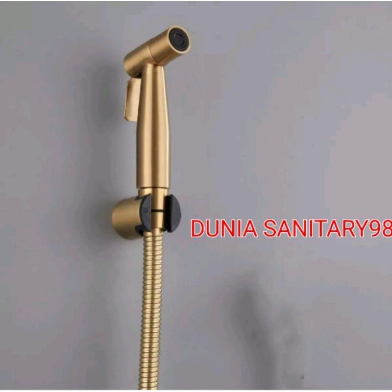 PROMO!! Jet Shower GOLD stainless SUS 304 Toilet shower Bidet warna emas