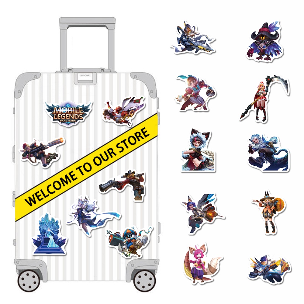 50 Pcs Stiker Motif Kartun Game Legends Tahan Air Untuk Dekorasi Laptop