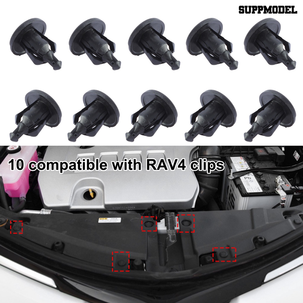 Suppmodel 10Pcs Klip / Kancing Panel Pintu / Fender / Bumper Untuk Mobil TOYOTA RAV4