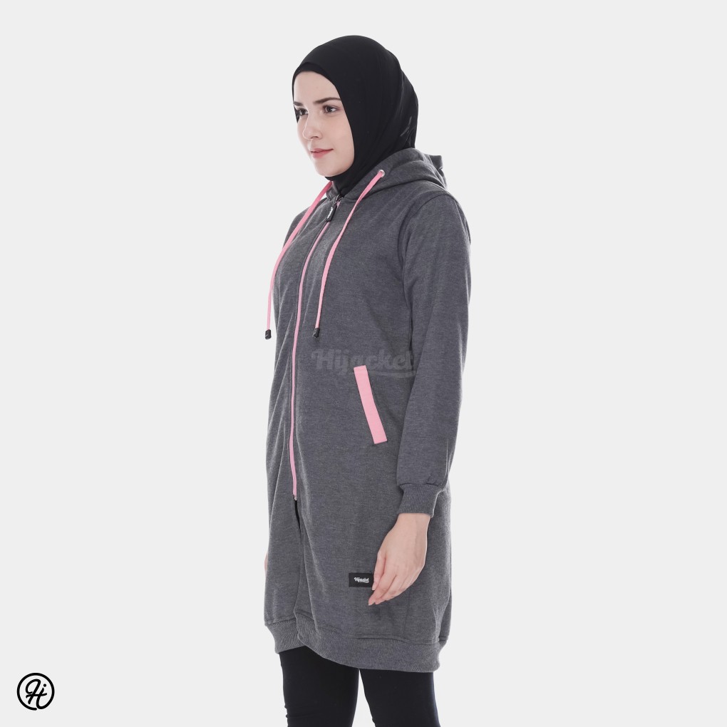 HIJACKET® ORIGINAL BASIC BLACK JAKET WANITA JAKET MUSLIMAH HIJABER PERTAMA DI INDONESIA-1