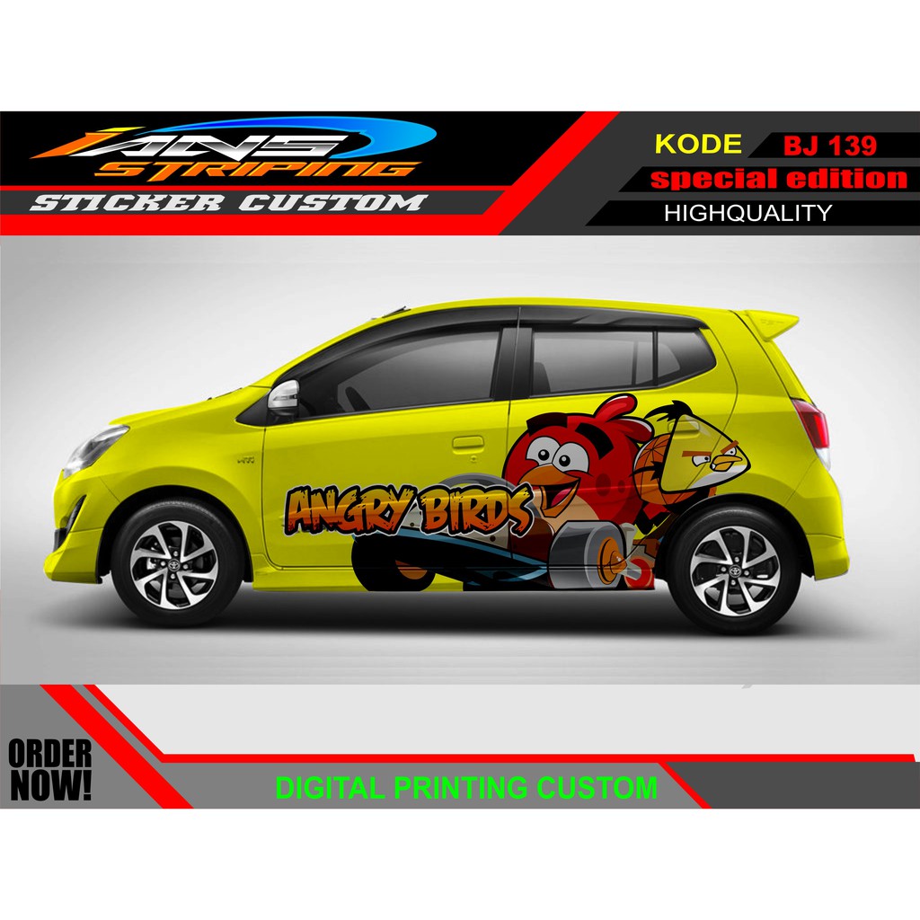 DECAL STIKER MOBIL AGYA AYLA AB