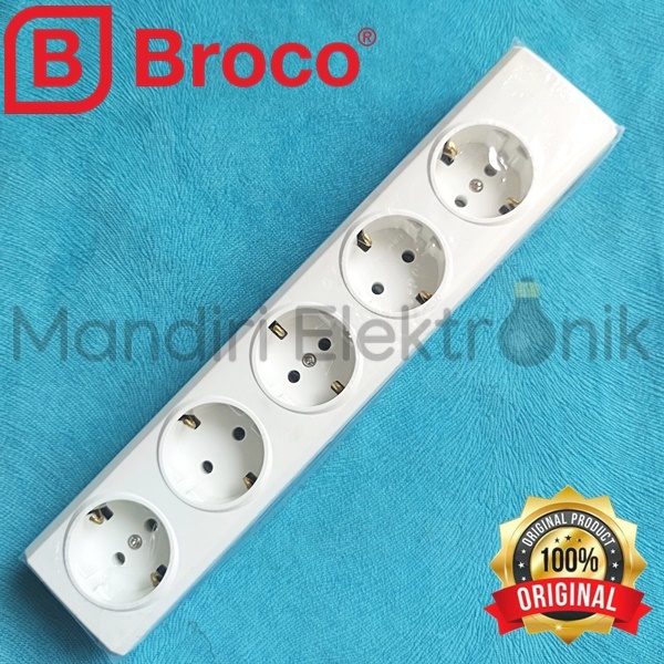 Stopkontak Broco 5 Lubang 15350 - Stop Kontak Broco Arde 5 Lubang 15350