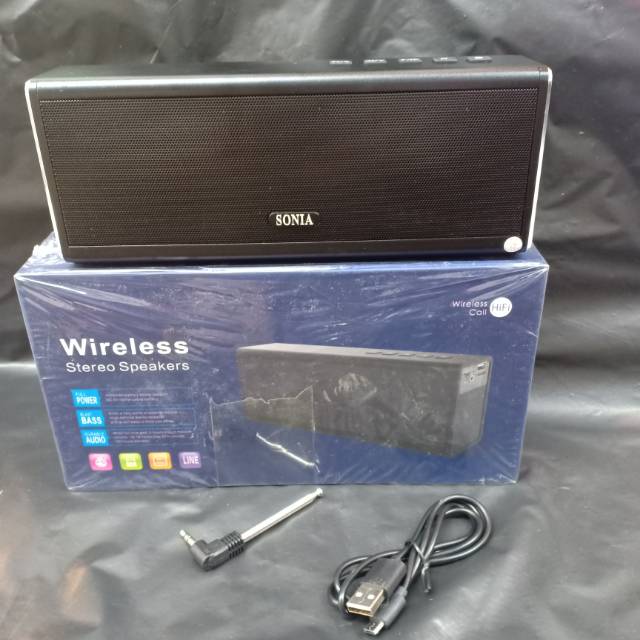Speaker Portable Bluetooth Sonia Cm 20B / Speaker Mp3 Bass Sonia