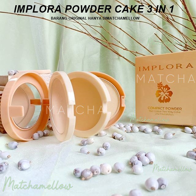 ❄️MATCHA❄️ IMPLORA SELUTTU POWDER / CAKE TWO WAY CAKE / COMPACT POWDER 2 IN 1 - SELLUTU TWC IMPLORA