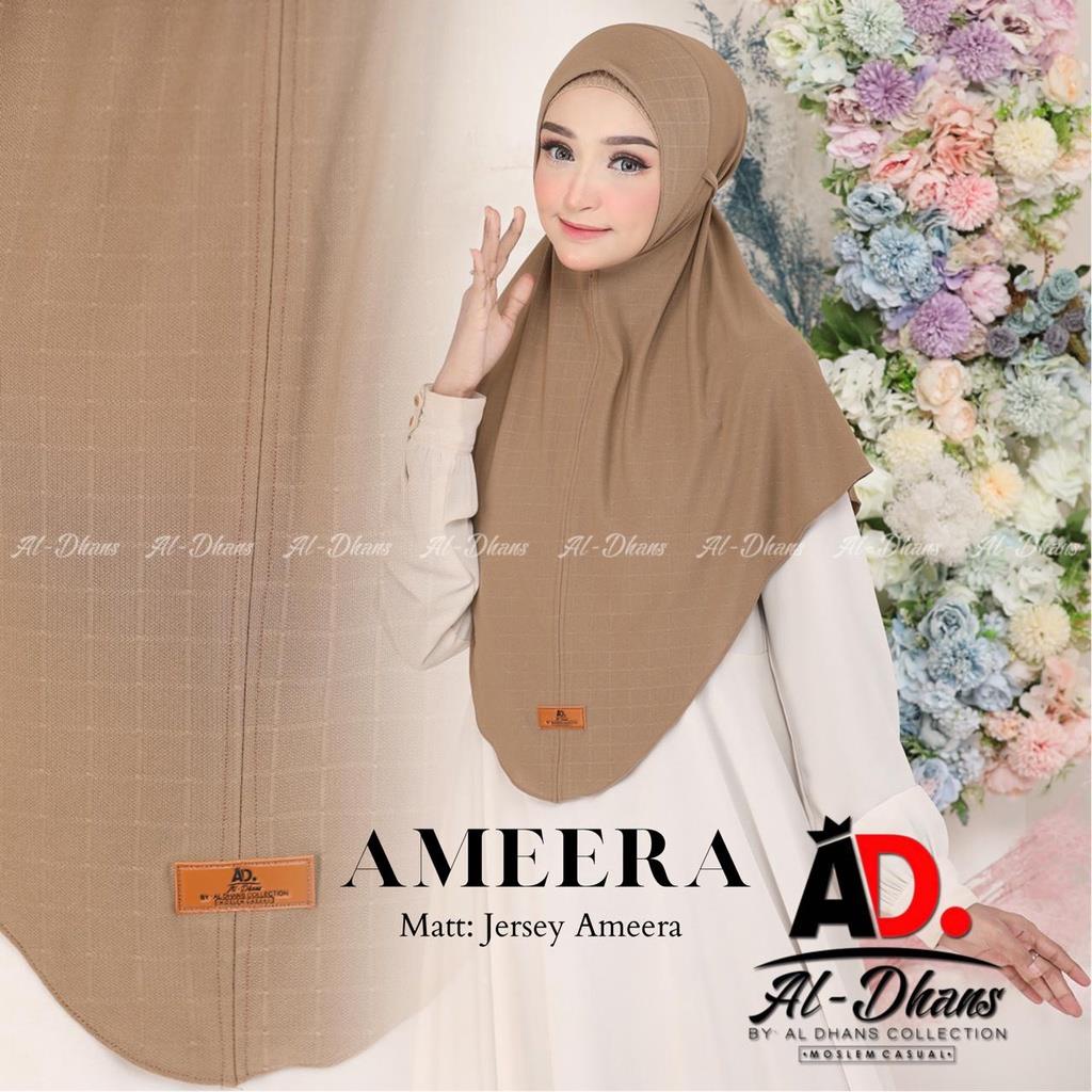 (Original Al-Dhans) Hijab Instan Bergo Ameera by Al-Dhans - Jersey Ameera