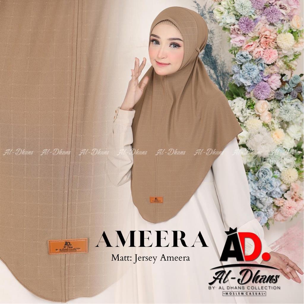 (Original Al-Dhans) Hijab Instan Bergo Ameera by Al-Dhans - Jersey Ameera