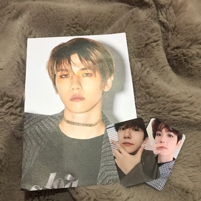 Baekhyun welcome kit member set exo postcard + pc (photocard)