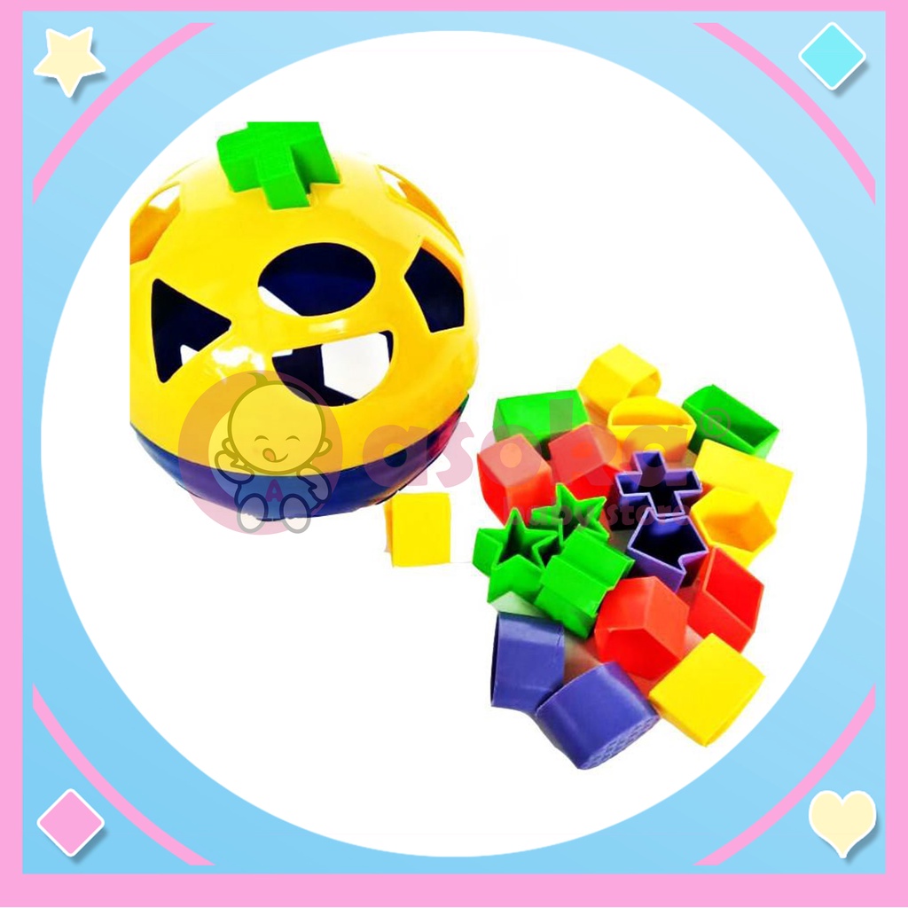 Puzzle Bola Shape &amp; Color IM-3007 Mainan Edukasi Anak ASOKA