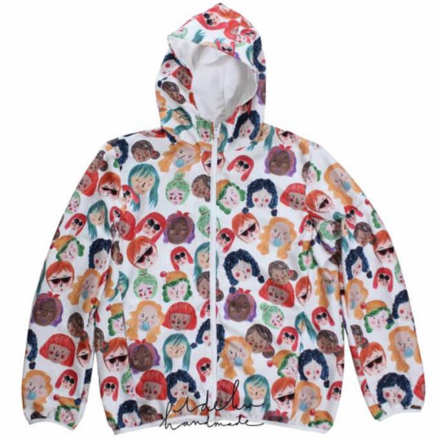 Ideku Handmade Jaket Windbreaker Faces