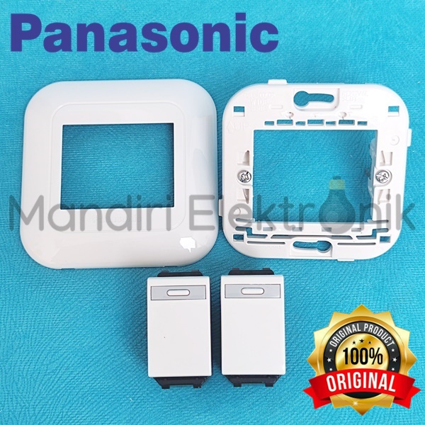 Frame Saklar Putih Panasonic WEJ 78019 WEJ 78029 - Rumah Saklar Panasonic 1 / 2 gang Tanam - Saklar Lampu Panasonic