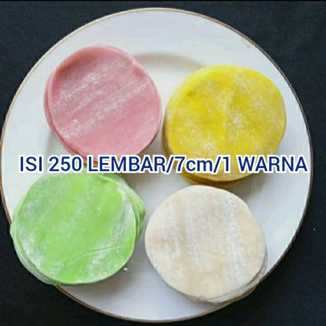 Kulit dimsum/gyoza/pangsit/siomay/mandu /kuitiou halal isi 250/diameter 7.5cm tipis halal siomay lembut gyoza,suikiaw 7.5cm 1 KG halal antilengket isi 200lembar +50