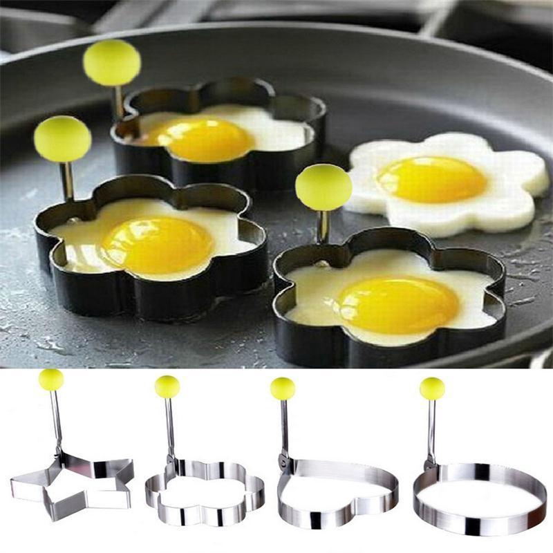 Cetakan dengan Bahan Stainless Steel dan Bentuk Cincin untuk Telur Goreng / Pancake