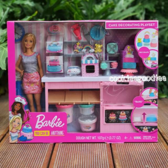 barbie cake decorating playset