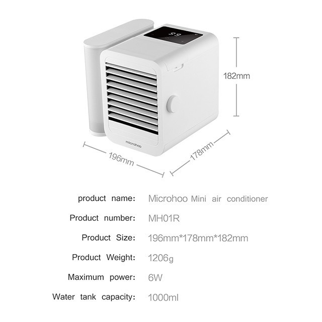 Microhoo Air Cooler Personal Snowman Lite / Bright Water Cooling Fan