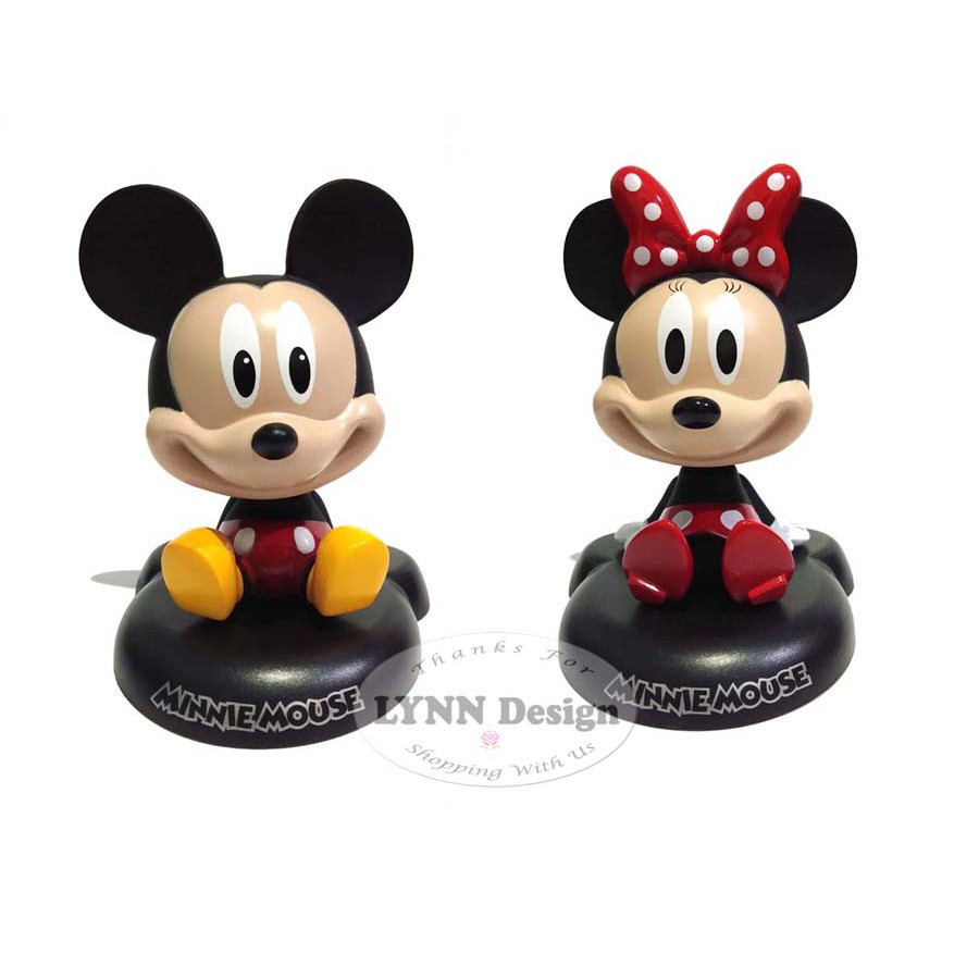 Pajangan Mickey Minnie Mobil Kepala Goyang Figure_Cerianti