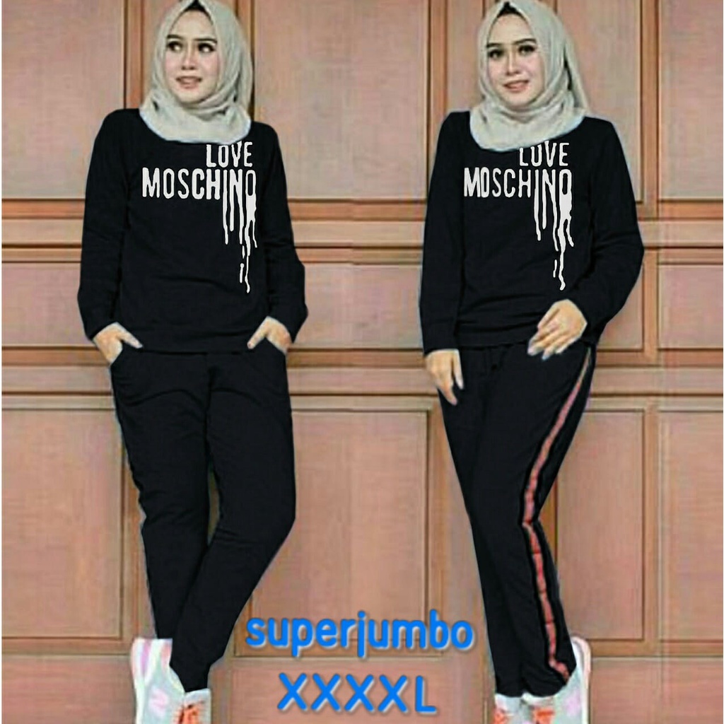 PIK - Setelan Training XL(5900), XXL(7333), 3XL(7711), 4XL(8100) /Setelan Wanita Muslim Jumbo/ Setelan Olahraga Wanita