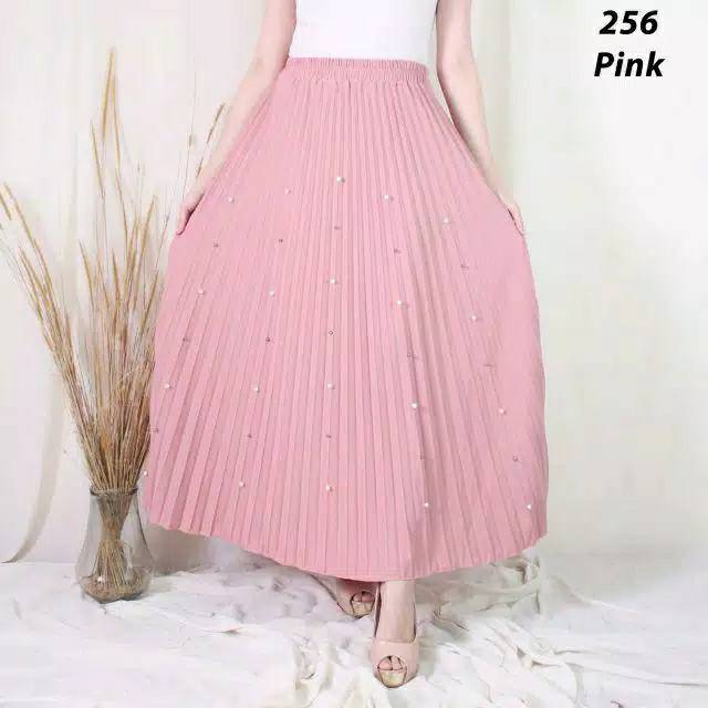 Rok Plisket / Rok Plisket Premium / Prisket Flare Skirt / Maxi Skirt 356