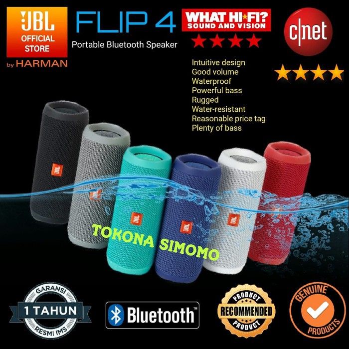 JBL FLIP 4 FLIP4 Waterproof Portable Bluetooth Speaker Original pb