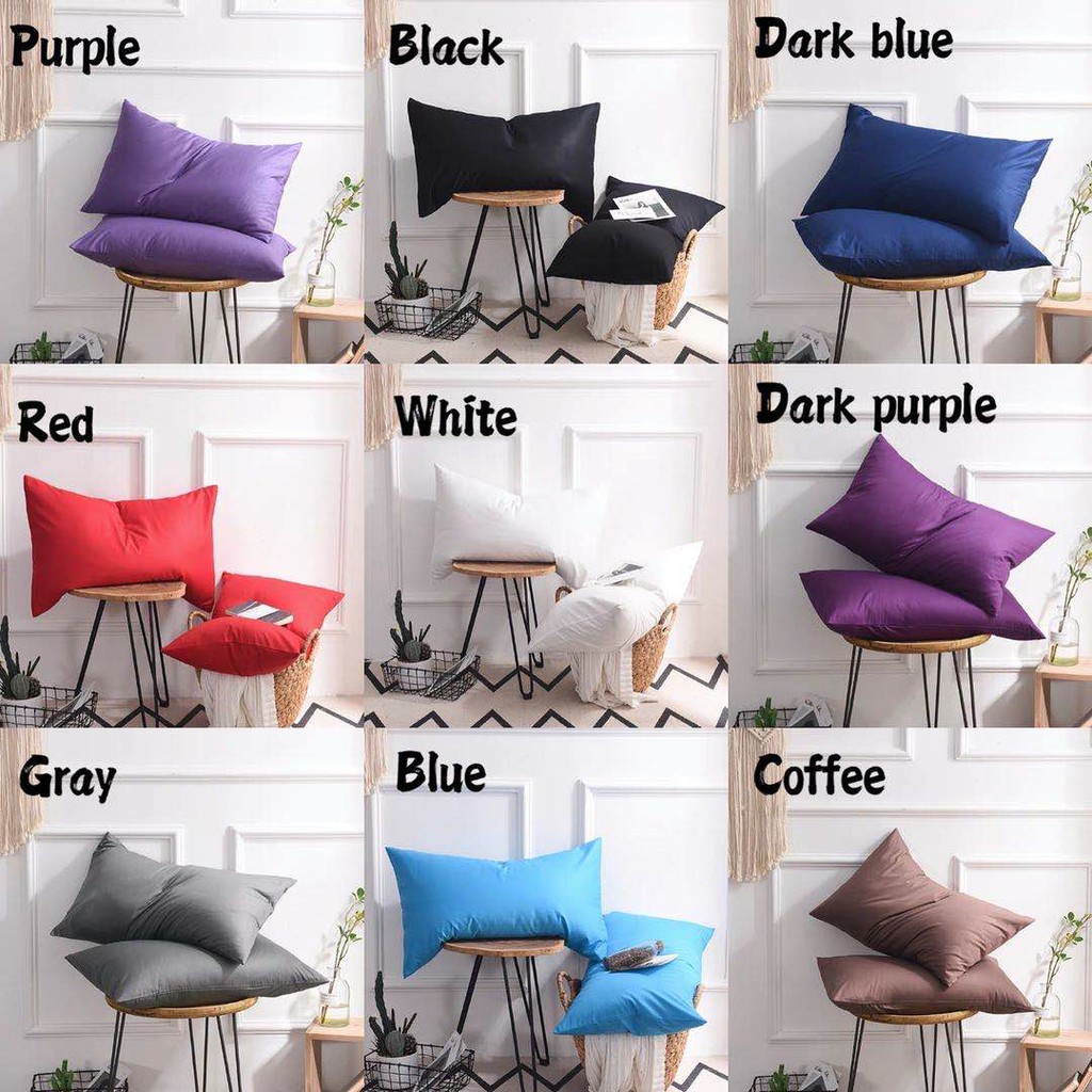 Sarung bantal Polos Embos Microtex Murah (polos)