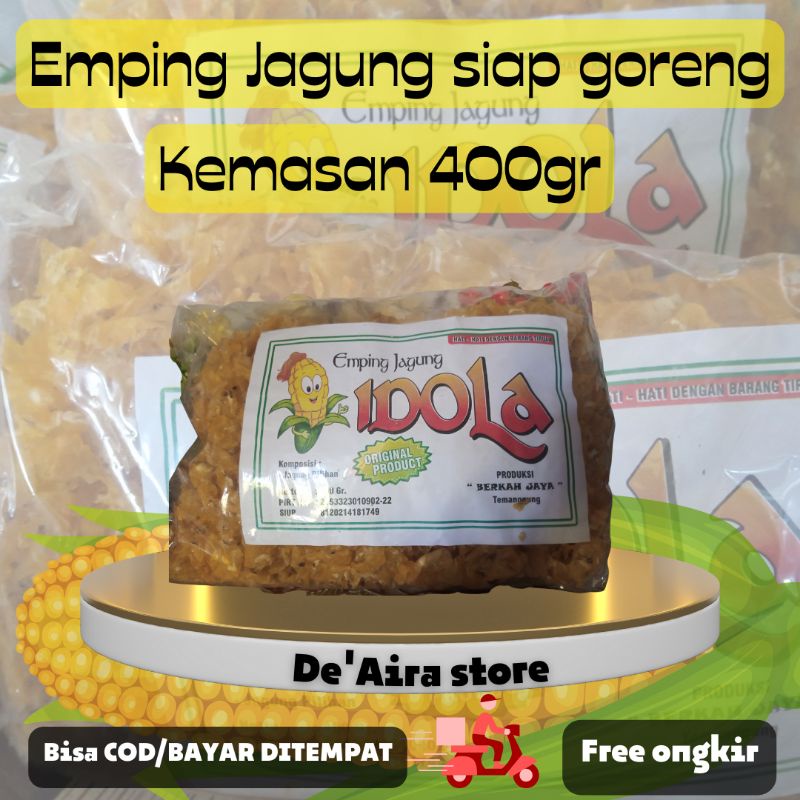 Jual Emping Jagung Siap Goreng Kemasan Gr Snack Makanan Ringan Camilan Berkwalitas Sehat