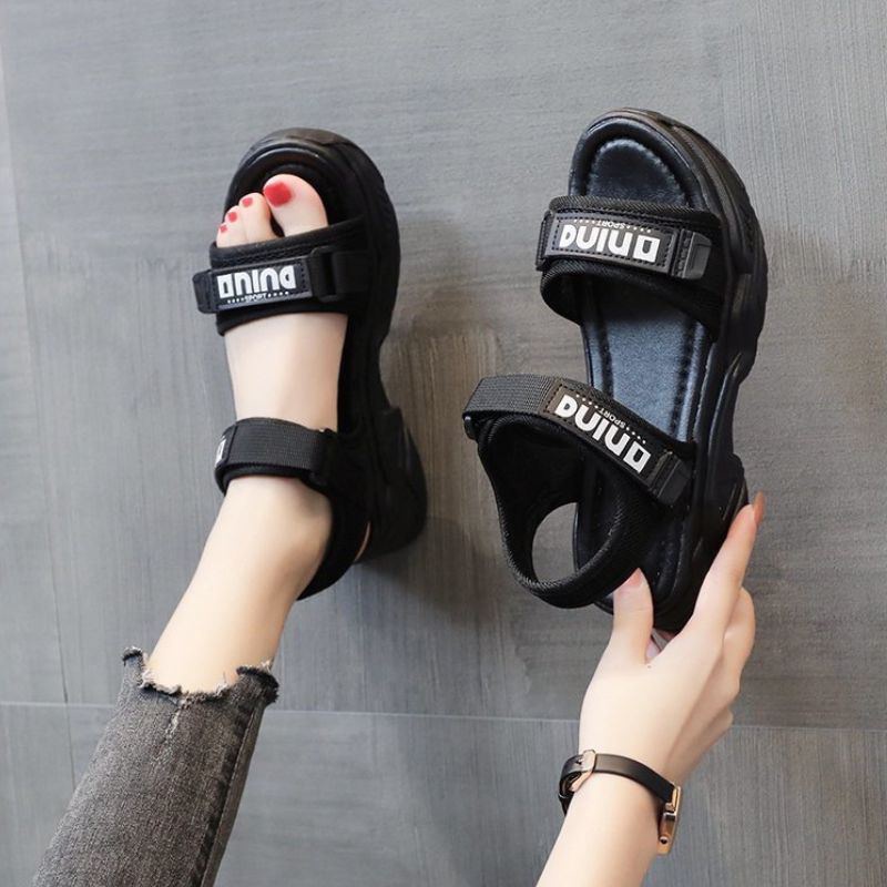 8099 Wedges Sandal Tali Wanita Import Korea Sandal Cewek Terbaru Gunung