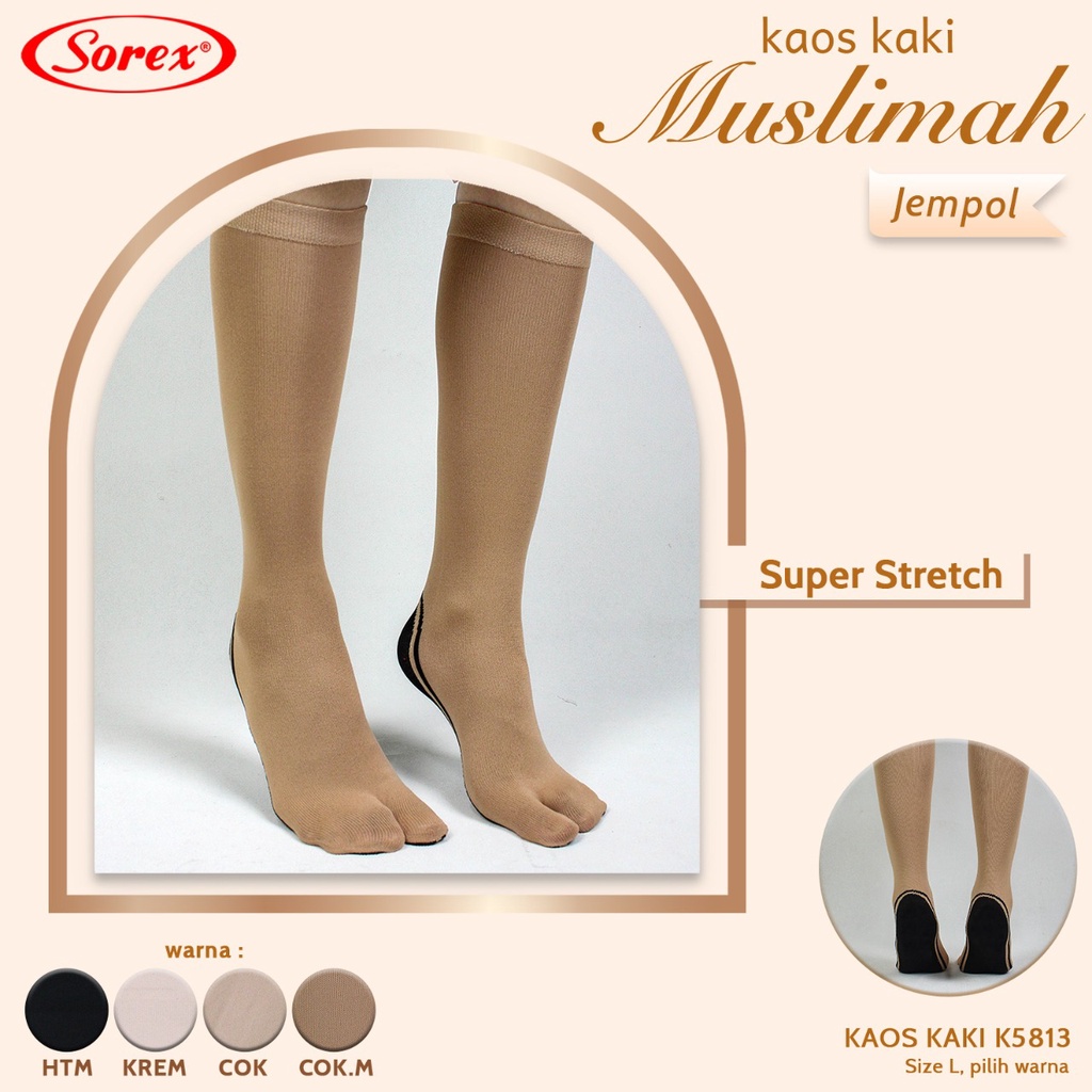 Kaos kaki muslimah 5813 5812 5811 Sorex