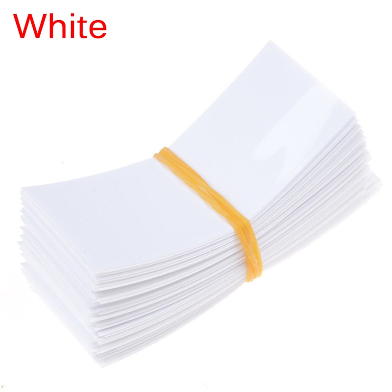 (LUCKID) 100pcs Tape Pembungkus Baterai 18650 Bahan PVC