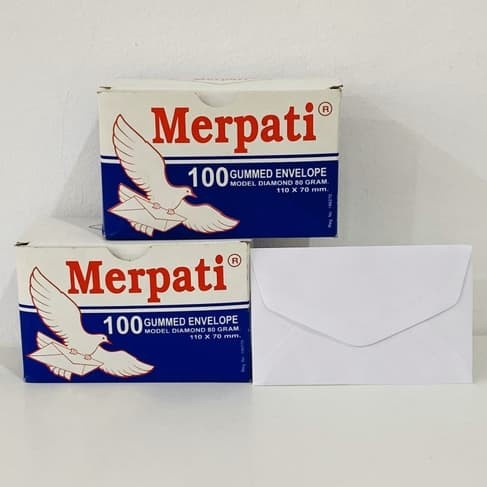 

Amplop merpati polos kecil isi 100 amplop Ukuran 11cm x 7cm