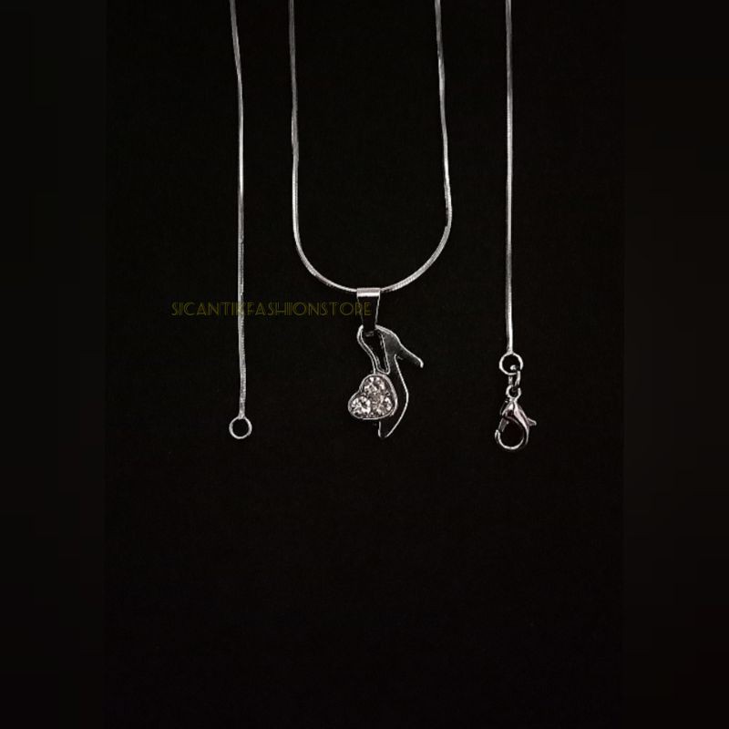 (PROMO)Kalung liontin Titanium motif Sepatu Terlaris dan terbaru anti karat