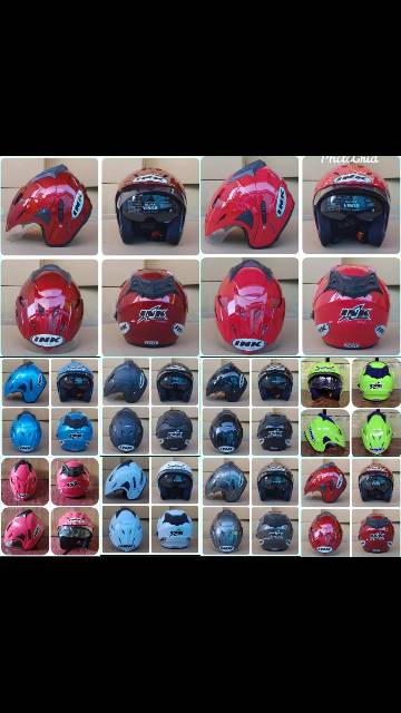 Helm JP8 DOUBLE  VISOR  untuk dewasa FREE PACKING BOX