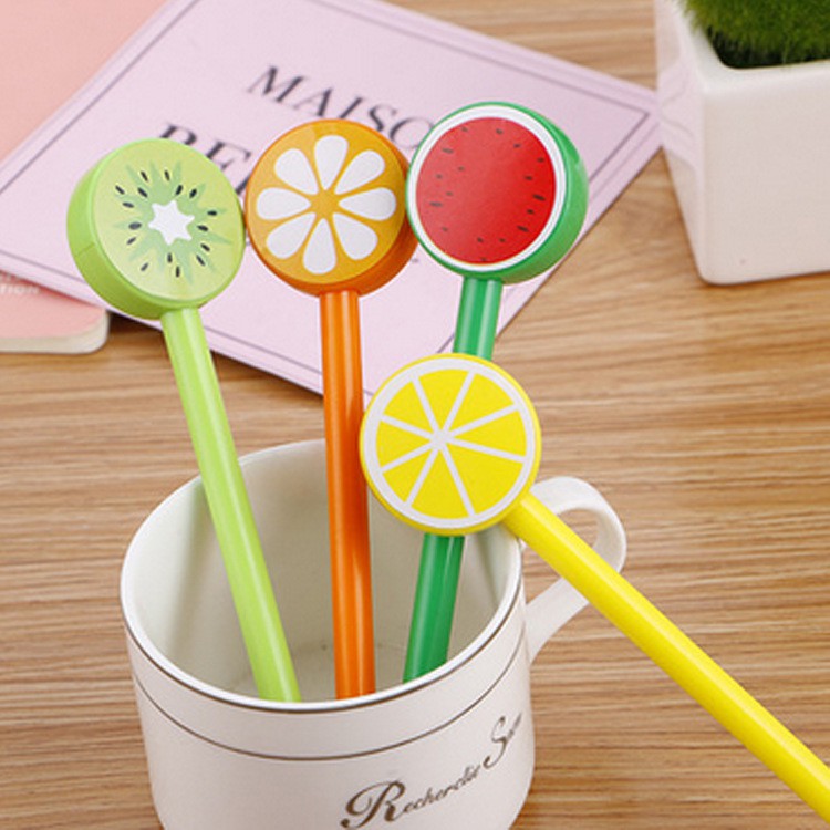 

Selusin Pena Buah Buahan Iris / Pulpen Sliced Fruits