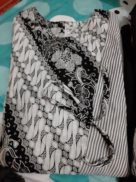 Tey-17 Batik Wanita Asj Sa Hrb026 Kenongo Kemeja Tosca Pendek